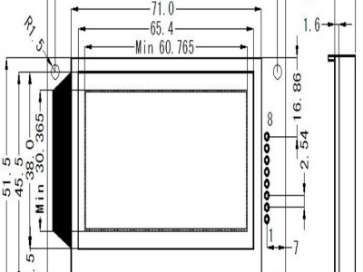 液晶屏模块 SMG12864K5 LCD显示屏图2