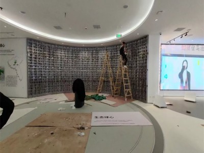 弧形屏软模组 展厅大屏幕 LED室内LED显示屏 自由弯曲图4
