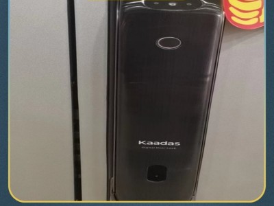 带钥匙免开孔玻璃门密码指纹锁图5