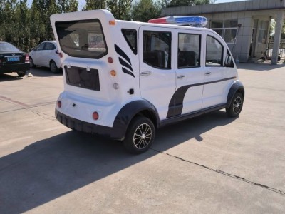 双排四轮电动巡逻车 社区治安8座电瓶巡查车图3