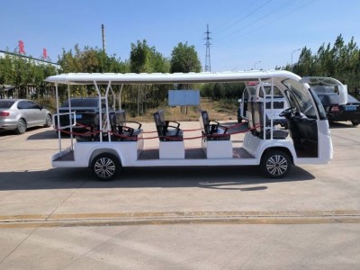 旅游景区敞篷式四轮游览车 电动观光车图2