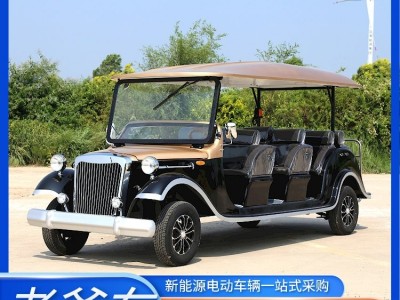复古老爷车 影视道具车 公园旅游观光 敞篷式电动接待车图3