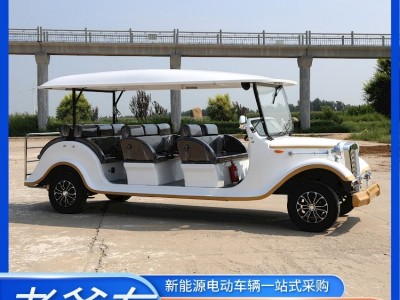 复古老爷车 影视道具车 公园旅游观光 敞篷式电动接待车图4
