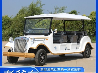 复古老爷车 影视道具车 公园旅游观光 敞篷式电动接待车图5