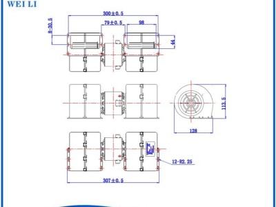 大巴客车工程车空调蒸发风机货车卡车重型混泥土鼓风机图5