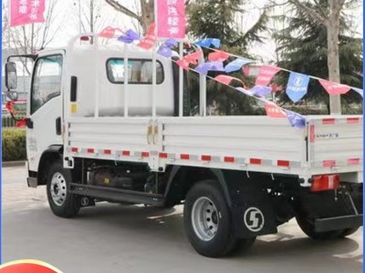 陕汽轻卡K3000-J6厢车栏板高栏冷藏国六蓝牌货车图2