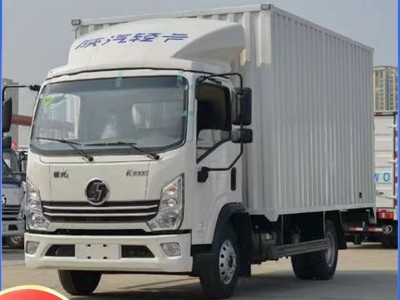 陕汽轻卡K3000-K7.5H1平板箱货高栏冷藏国六蓝牌货车图2