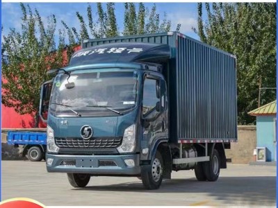 陕汽轻卡K5000-K7.5高栏箱货栏板冷藏国六蓝牌货车图2