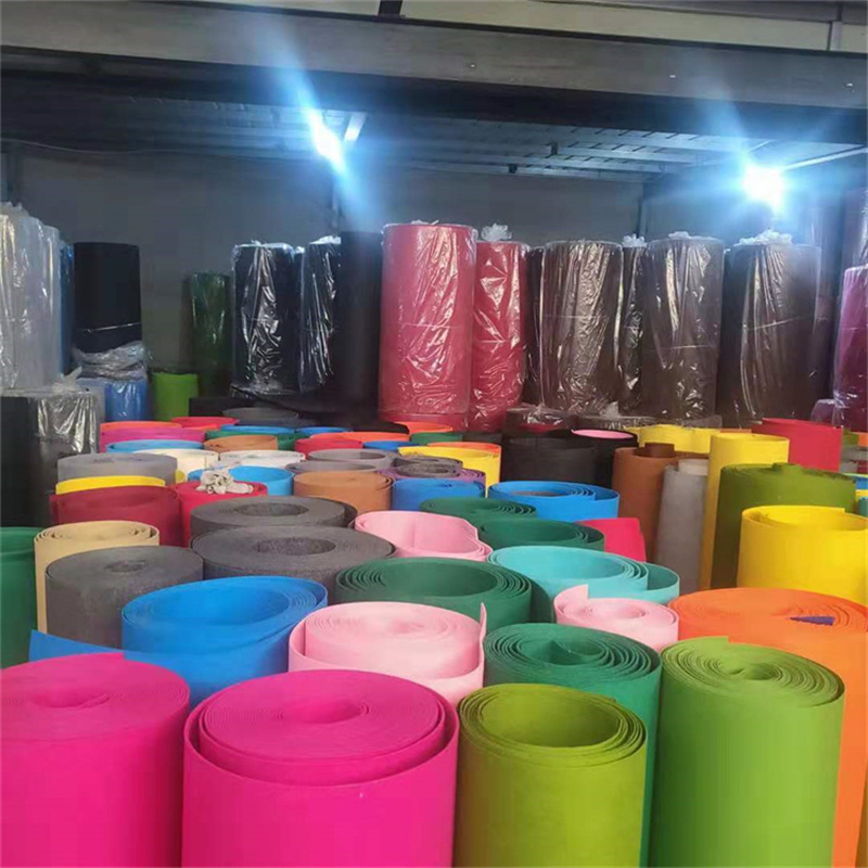 彩色不织布 工艺品 针刺化纤彩毡 涤纶无纺布 毛毡布 现货图6