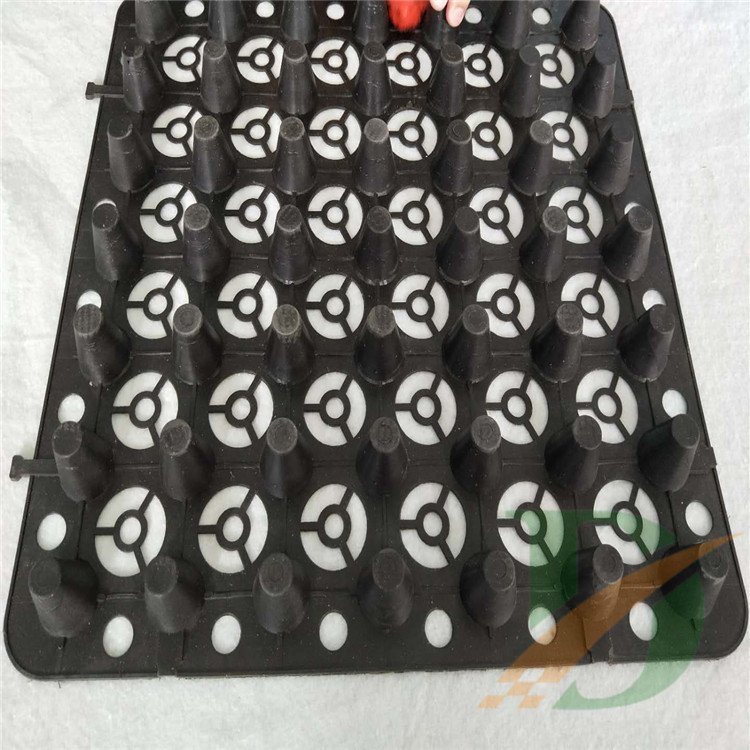 供应车库顶板凹凸型塑料蓄排水板 HDPE屋顶花园蓄水板图7