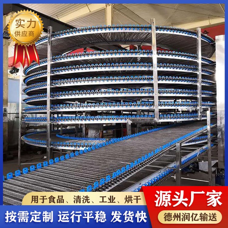 润亿 不锈钢网带输送机 食品发酵螺