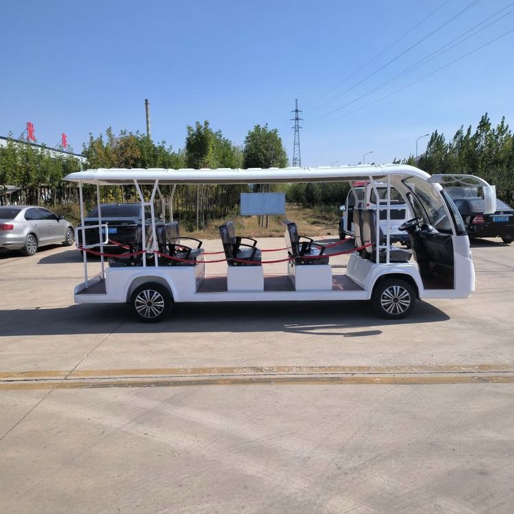 斯迈尔 旅游景区敞篷式四轮游览车 电动观光车 社区街道巡逻车图4