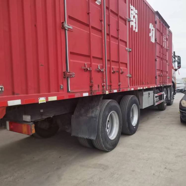 二手东风天KL前四后八9米6厢式货车 465马力雷诺发动机20年5月份图8