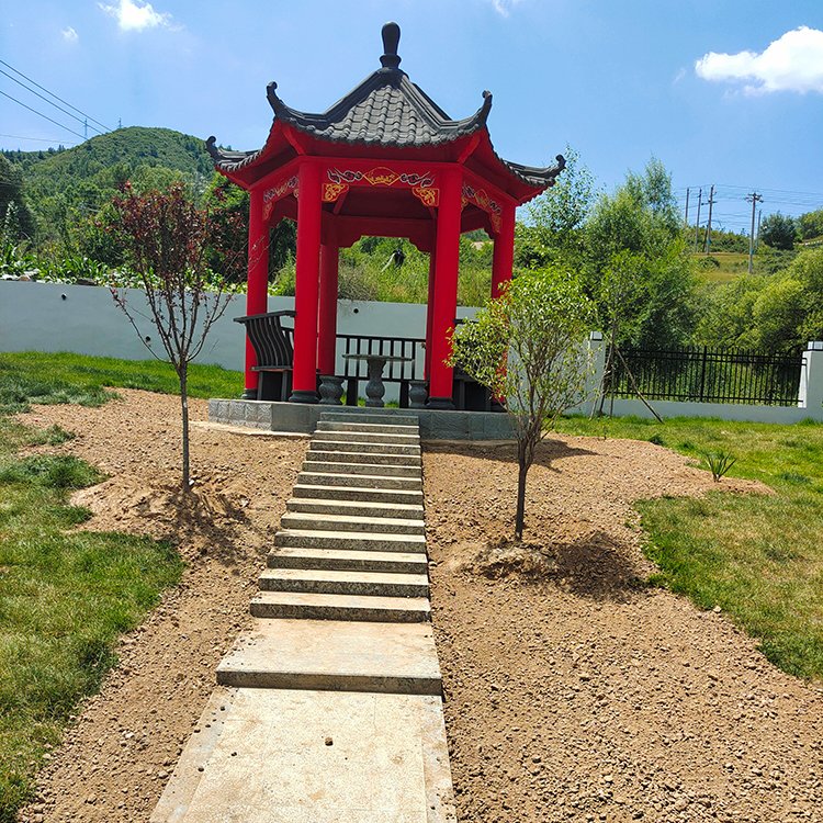 汇鑫水泥凉亭适用于户外别墅庭院景区仿古建筑图5
