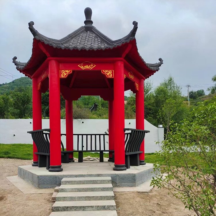汇鑫水泥凉亭适用于户外别墅庭院景区仿古建筑图3