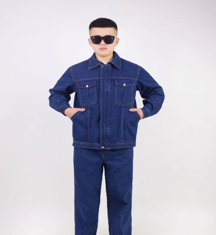 批发 防静电工作服 夏季套装 大口袋男汽修机修工 工地劳保服工装图5