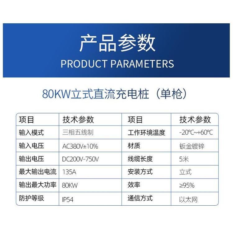 80KW直流充电桩家用商用全新现货新国标电动汽车新能源快速充电图4