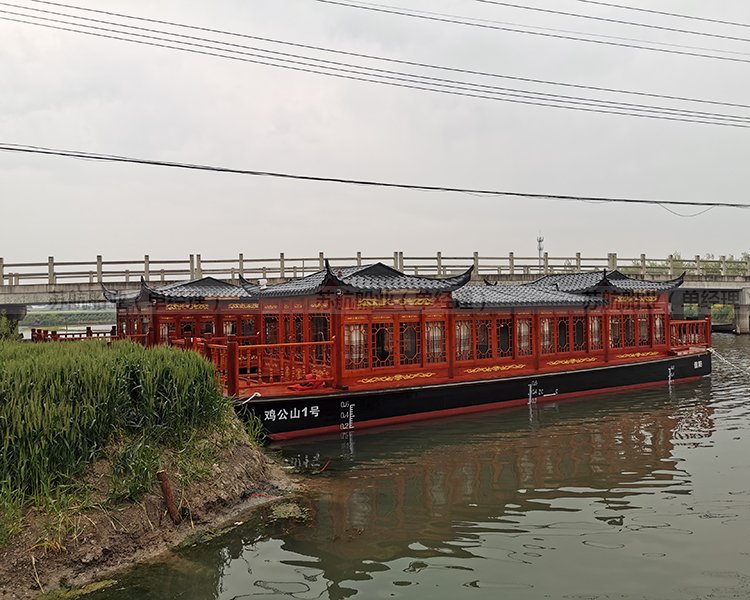 苏航木船制造 景区观光船游船 大型仿古画舫船供应图3