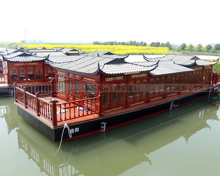 苏航木船制造 景区观光船游船 大型仿古画舫船供应图4