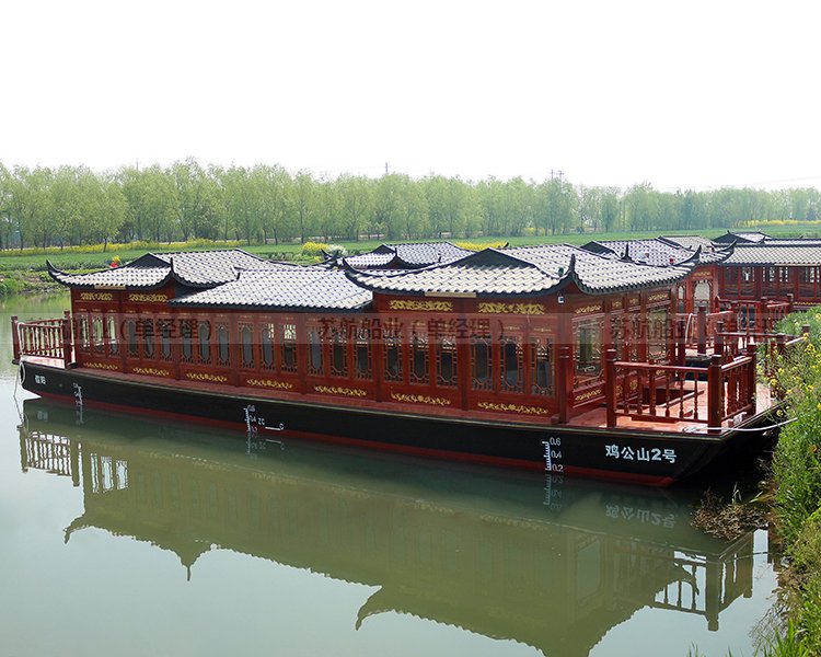 苏航木船制造 景区观光船游船 大型仿古画舫船供应图5