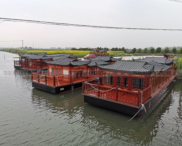 苏航木船制造 景区观光船游船 大型仿古画舫船供应图6