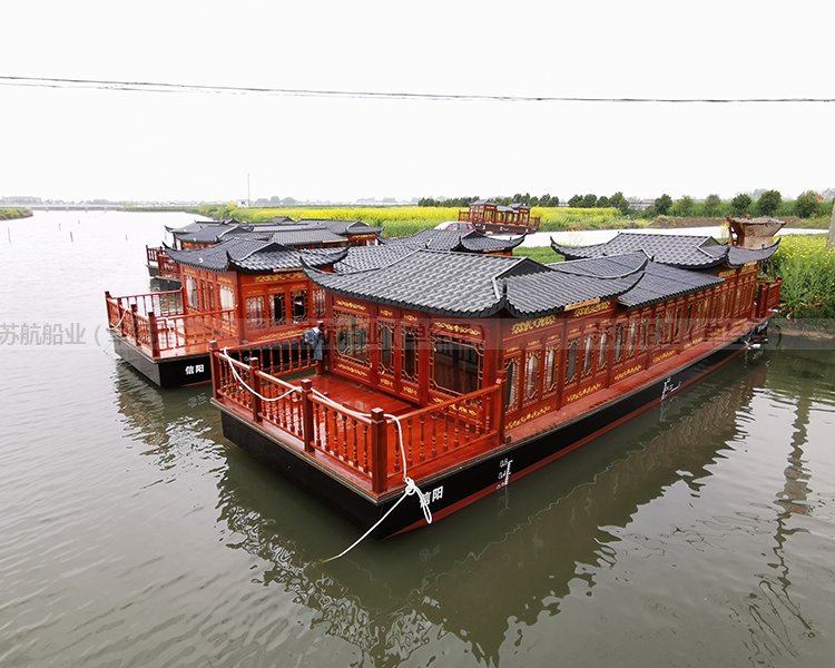 苏航木船制造 景区观光船游船 大型仿古画舫船供应图7