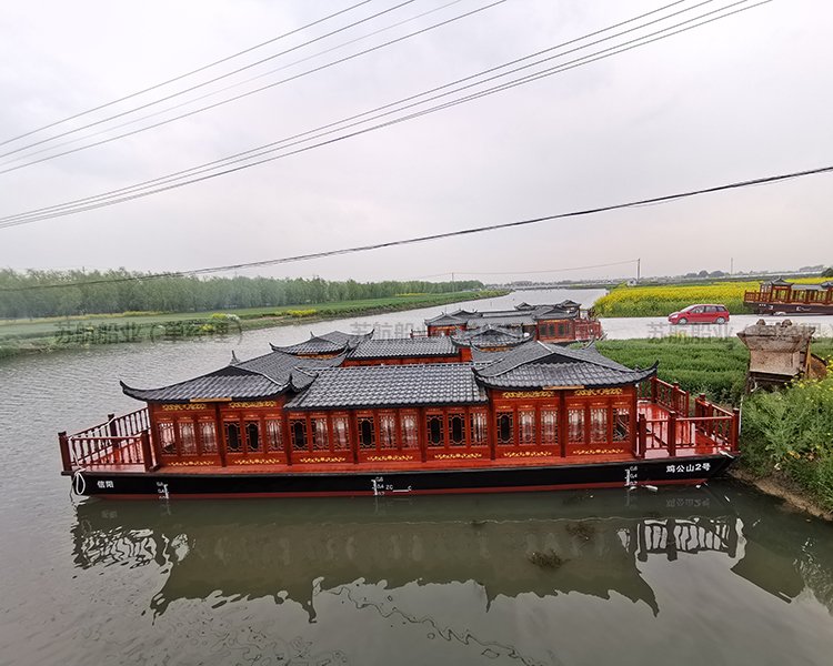 苏航木船制造 景区观光船游船 大型仿古画舫船供应图8